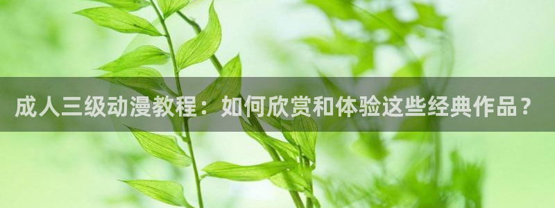 动漫天堂免费下载：成人三级动漫教程：如何欣赏和体验这些经典作品？